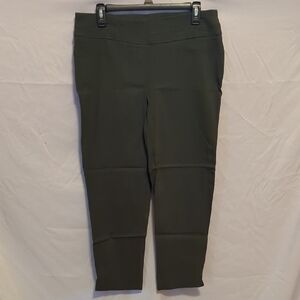 Zac & Rachel Olive Pull-On Cropped Slim Pants
